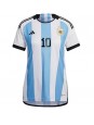 Billige Argentina Lionel Messi #10 Hjemmedrakt Dame VM 2022 Kortermet
